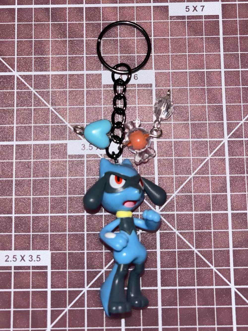Handmade Riolu Keychain
